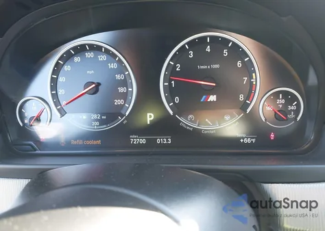 2014 BMW M5 from USA, damaged, VIN WBSFV9C59ED097697